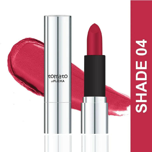 Buy FLiCKA Tomato Pink Matte Finish Lipstick Shade 04 from DrMediCart, Ship from India to USA