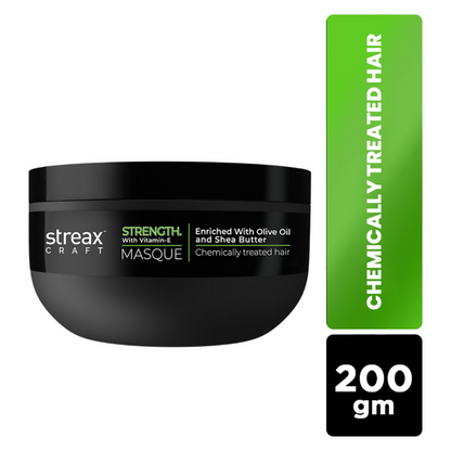 Streax Craft Strength Mask Hair Spa For Chemically Treated Hair Strength With Vitamin-E