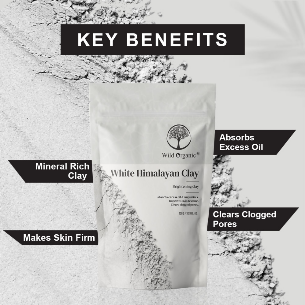 Wild Organic White Himalayan Brightening Clay Powder