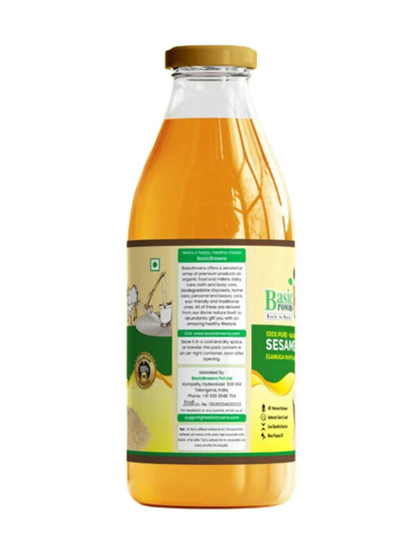 BasicBrowns Bull Driven Sesame Oil