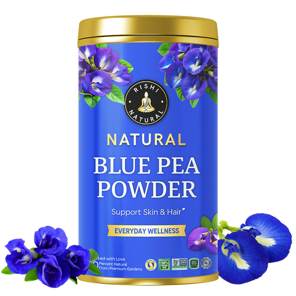Rishi Natural Blue Pea Powder - For Hair Growth