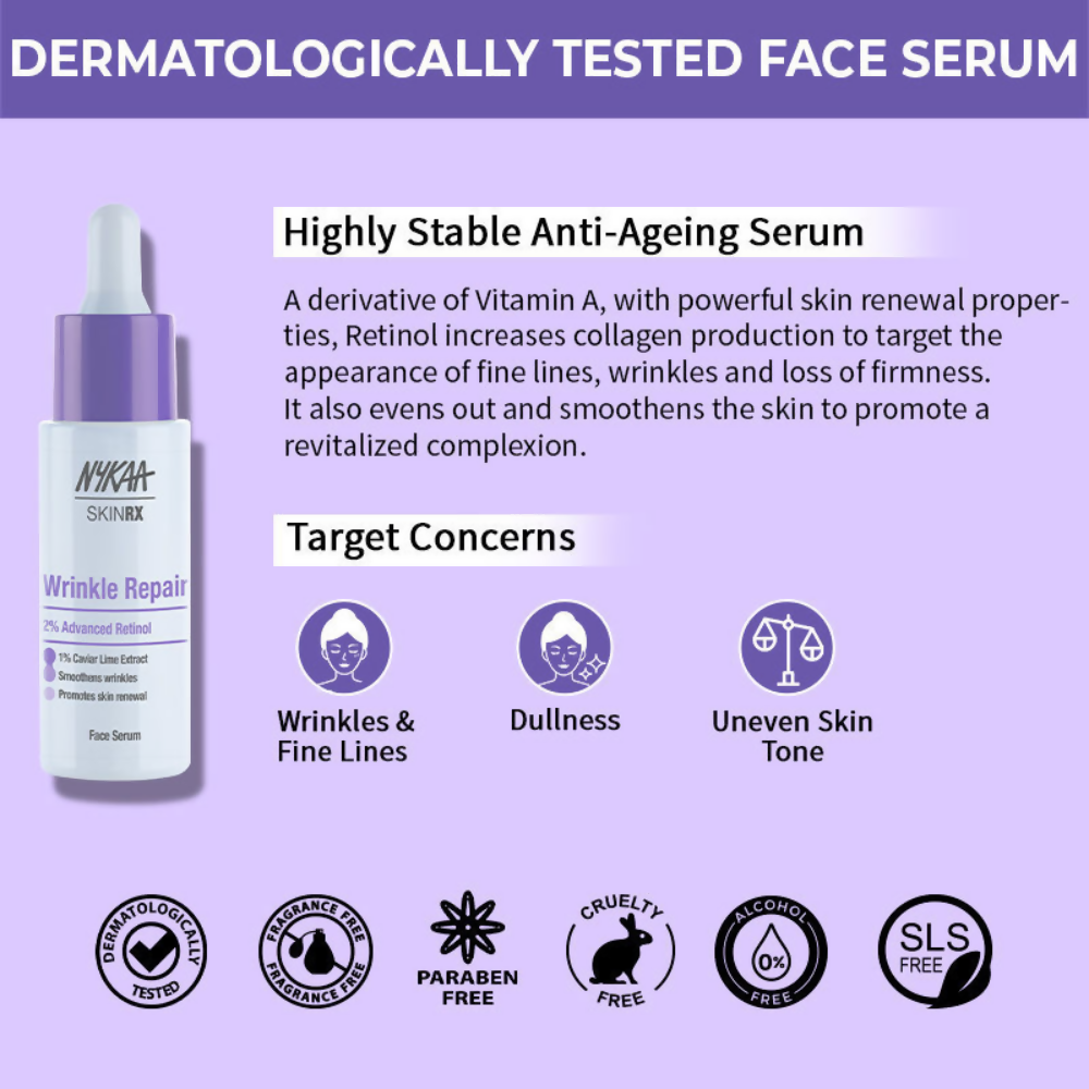 Nykaa SkinRX 2% Advanced Retinol Night Face Serum