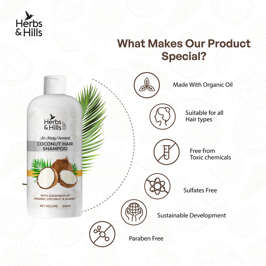 Herbs & Hills Coconut Hair Shampoo