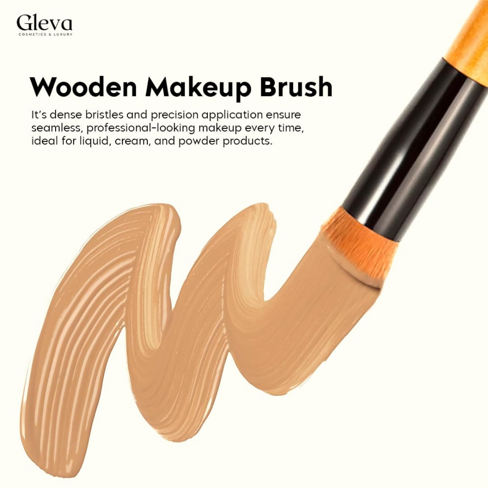 Gleva Wooden Makeup Brush