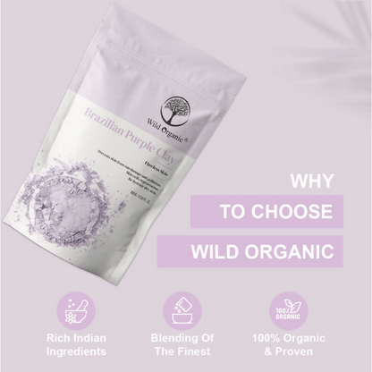 Wild Organic Brazilian Purple Flawless Skin Clay Powder
