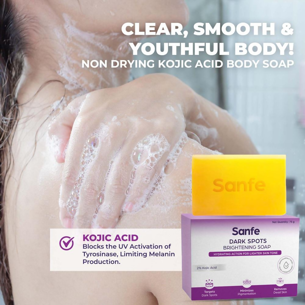 Sanfe Dark Spots Brightening Syndet Soap