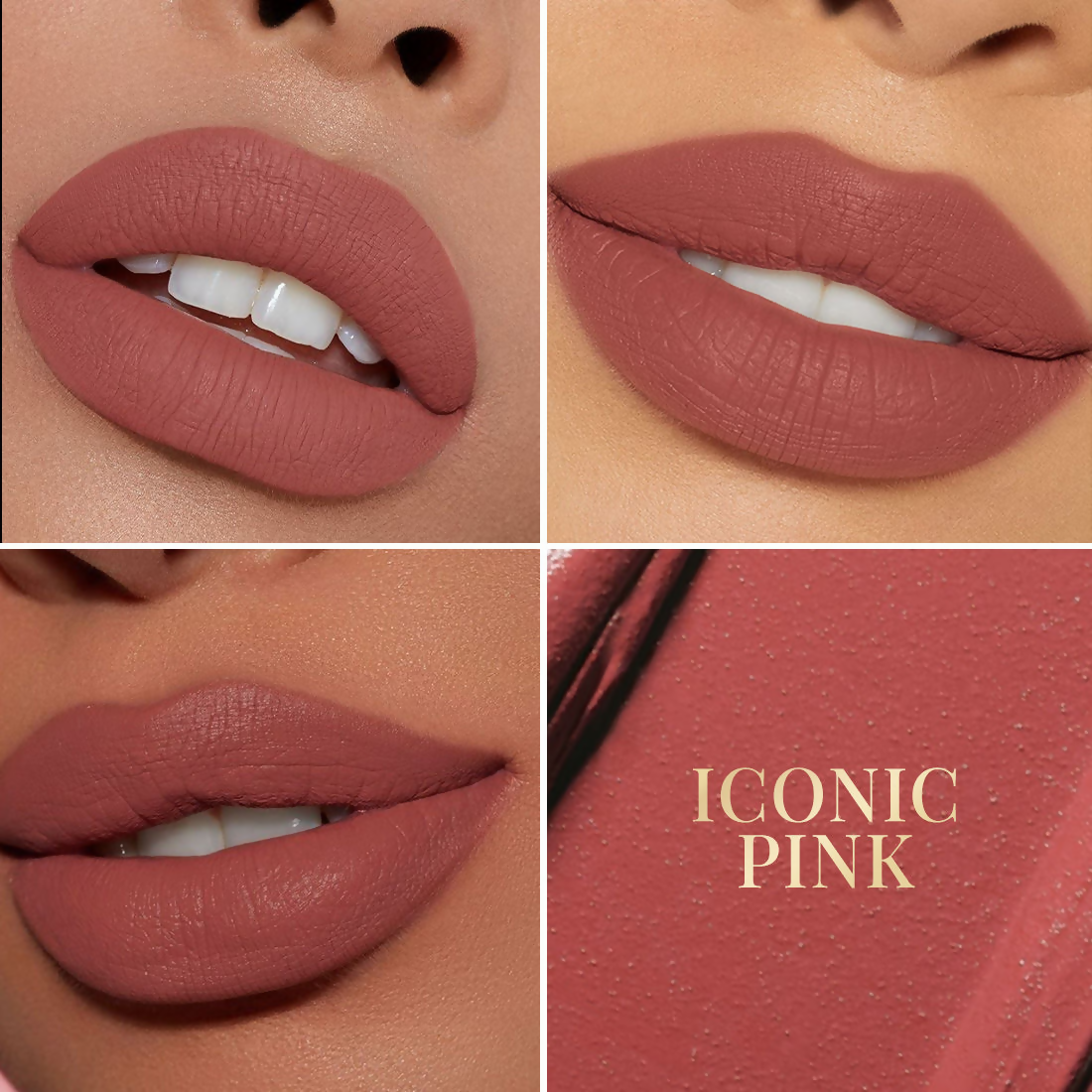 mCaffeine Shades Velvet Blur Matte Liquid Lipstick 12 Hrs Stay & Lightweight - Iconic Pink