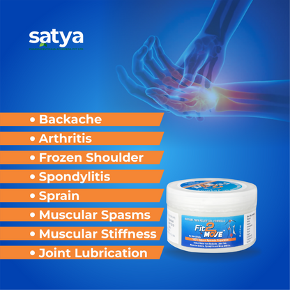 Satya Pharmaceuticals Ayurveda Fit-2 Move Instant Pain Relief Gel