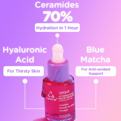 Light Up Splash Hydrating Face Serum With Hyaluronic Acid