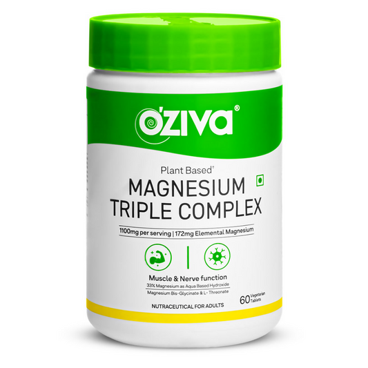 Oziva Plant Based Magnesium Triple Complex Tablets