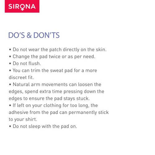 Sirona Underarm Sweat Pads