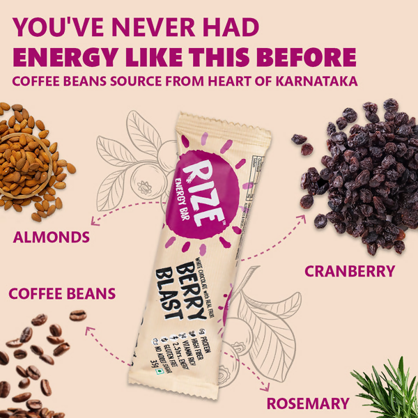 Rize Energy Bar Berry Blast