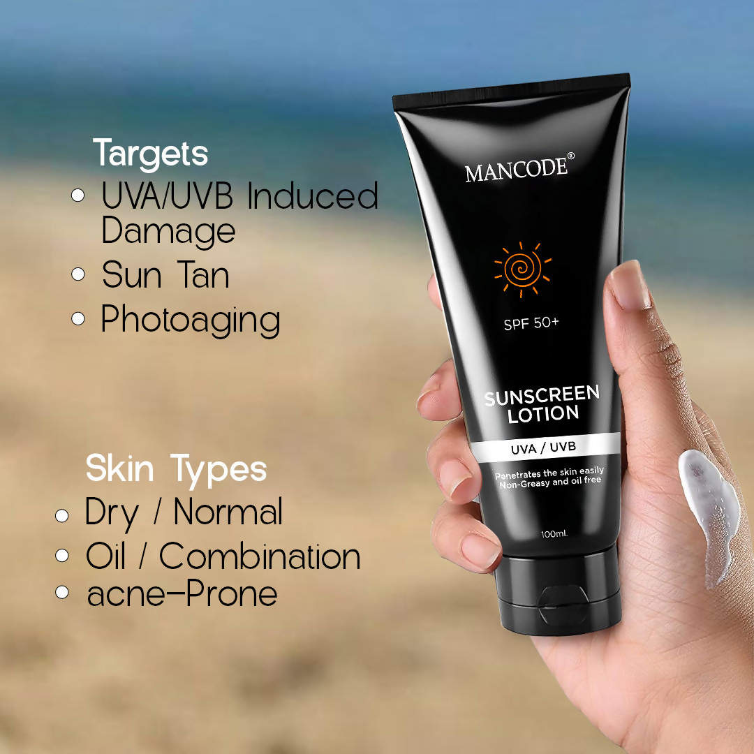 Mancode SPF 50+ Face Sunscreen Lotion