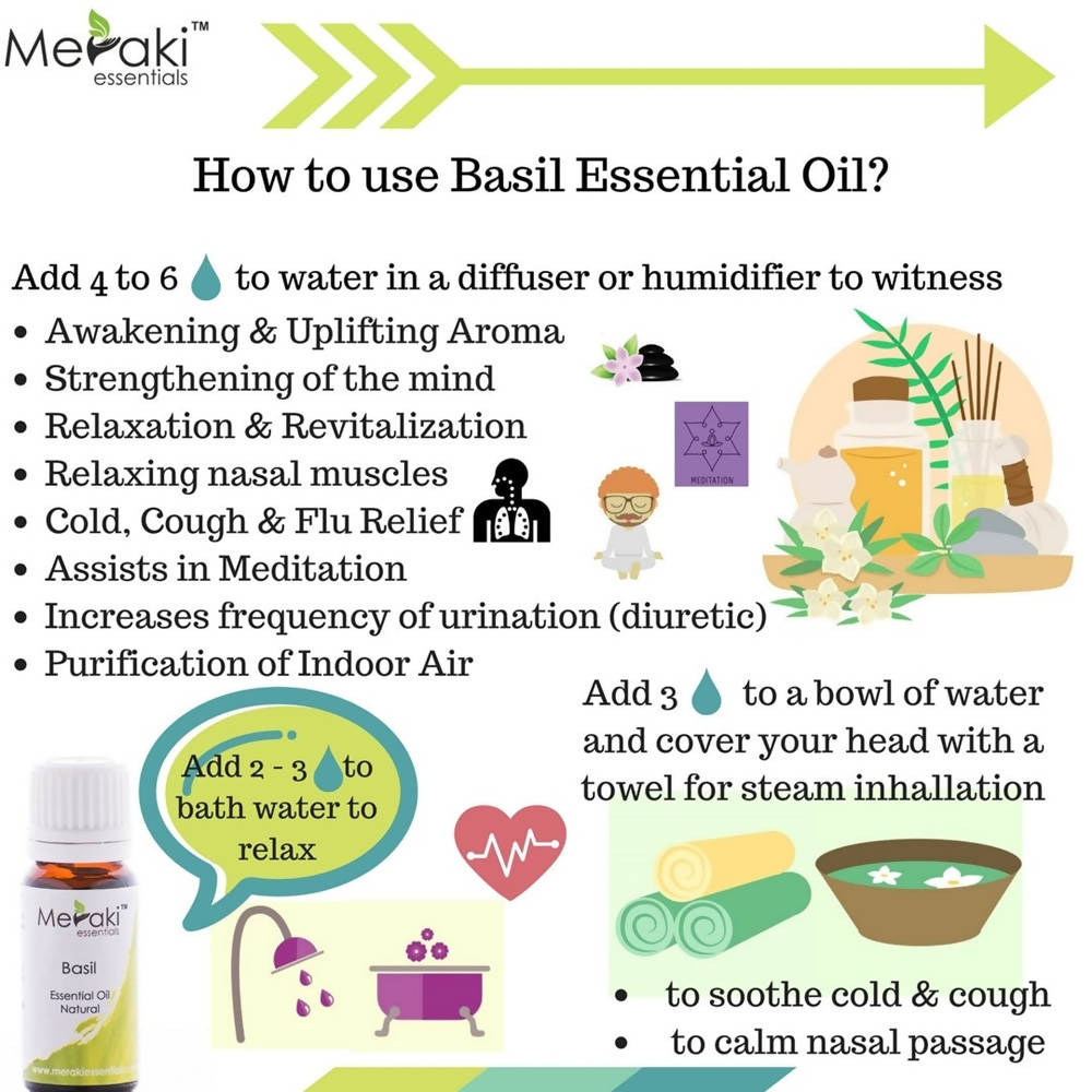 Meraki Essentials Basil Essential Oil