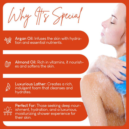 careberry argan almond oil shower gel buy in usa