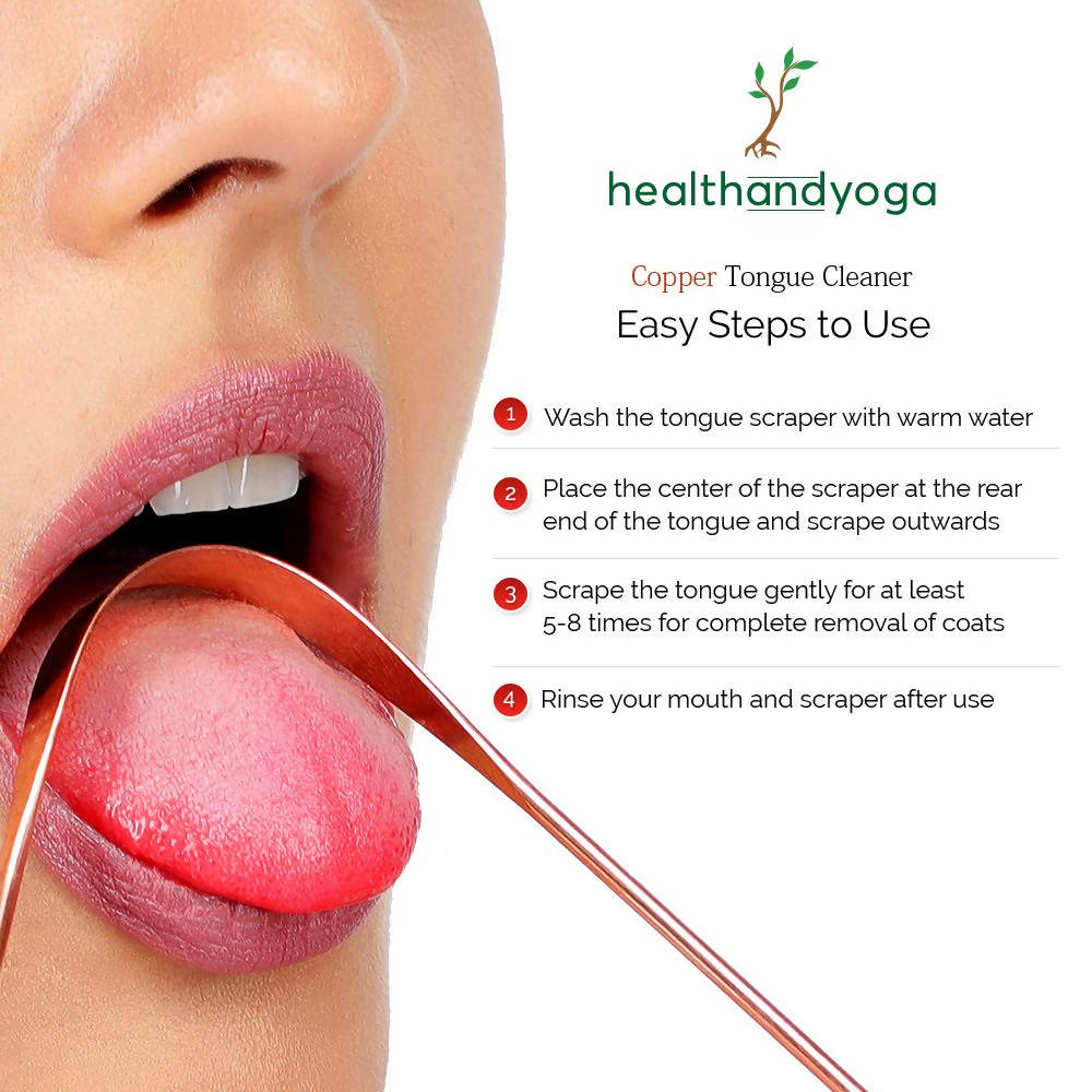 Health and Yoga Copper Tongue Cleaner - Exquisitely Gift Wrapped