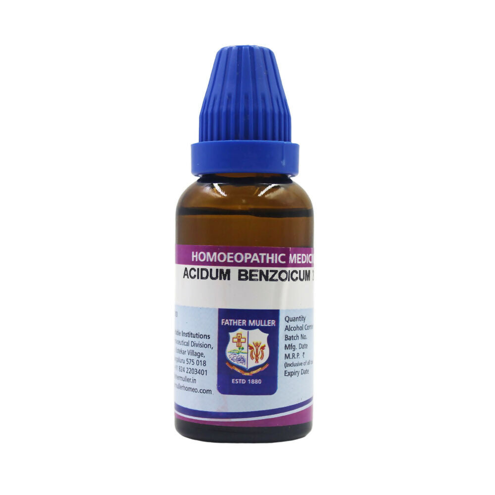 Father Muller Acidum Benzoicum Dilution