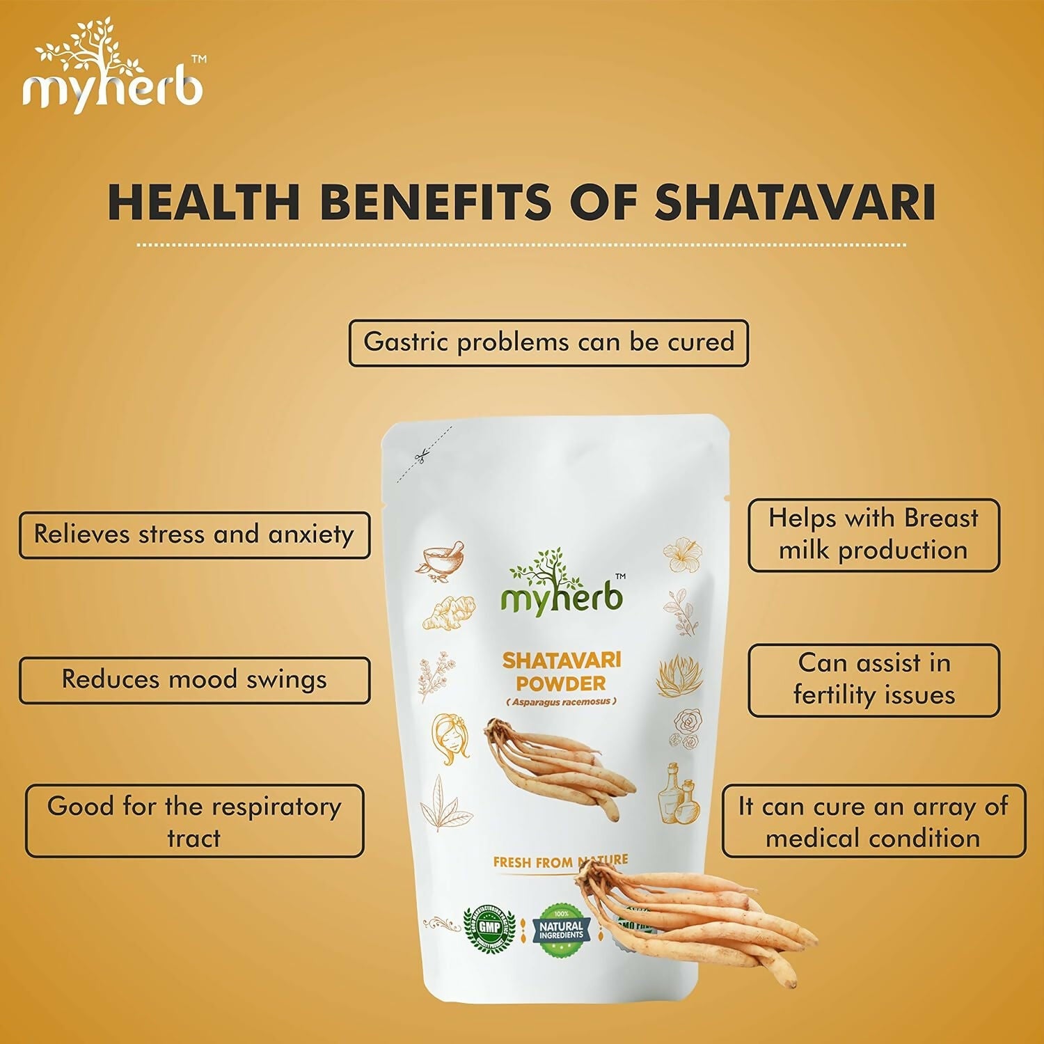 Myherb Natural Organic Shatavari Powder