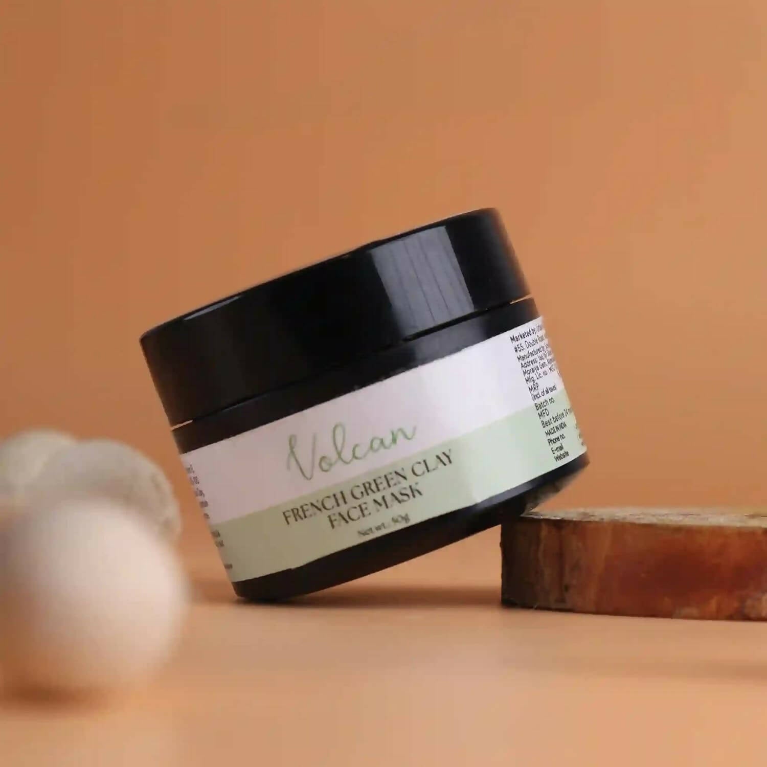 The Wellness Shop Volcan French Green Clay Face Mask - Drmedicart