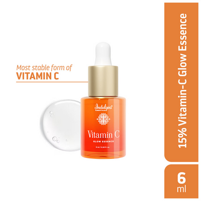 Indulgeo Essentials Vitamin C Glow Essence Antioxidant-Rich Skin Brightening Face Serum