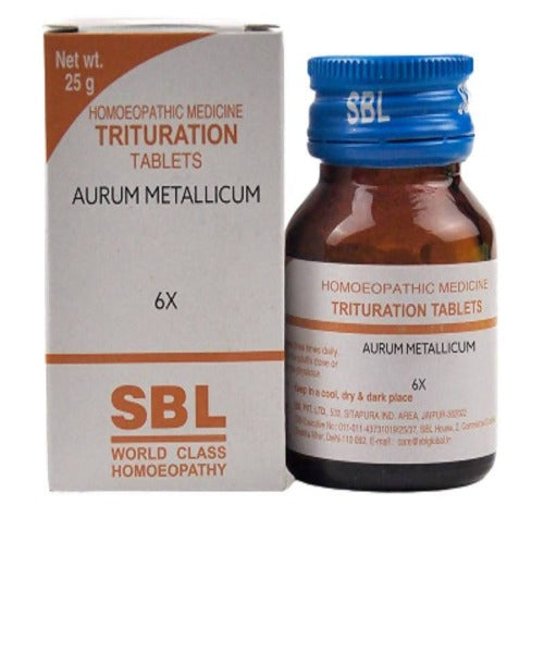 Buy SBL Homeopathy Aurum Metallicum Trituration Tablet 6X from DrMediCart, Ship from India to USA
