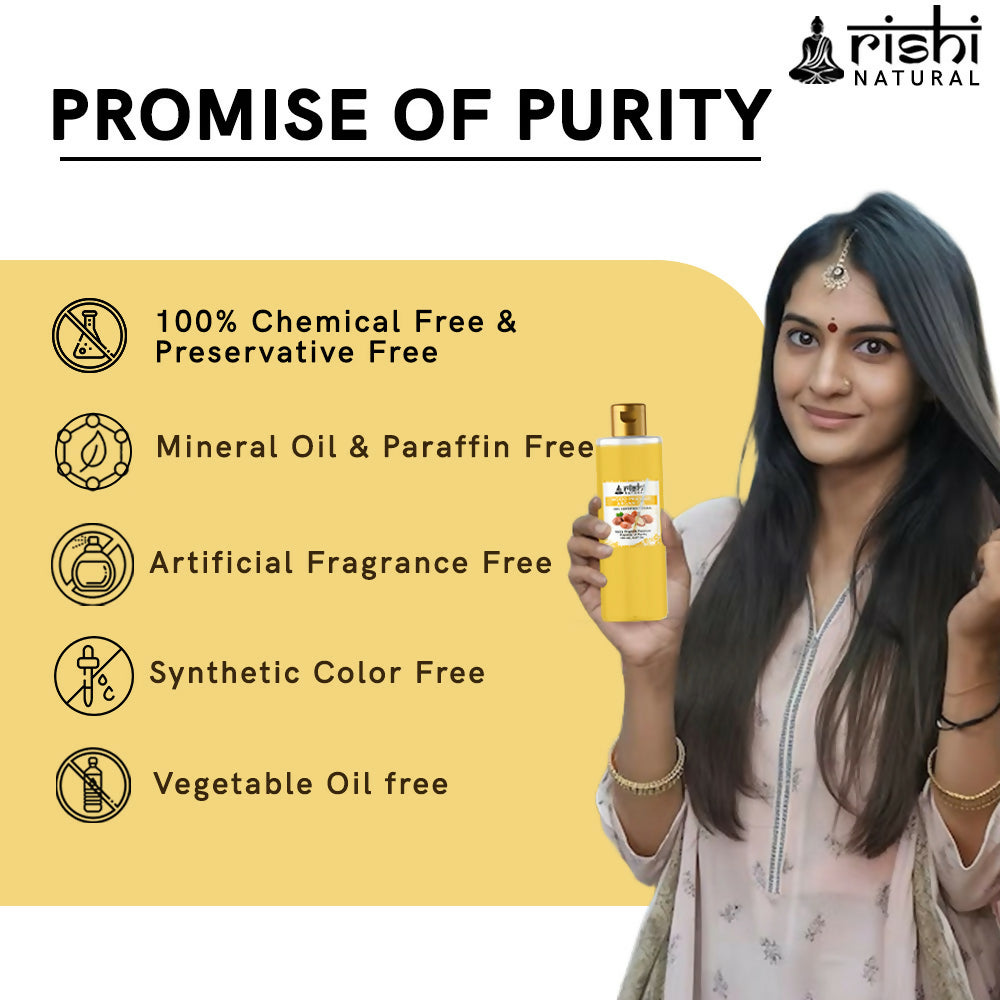 Rishi Natural Argan Oil Cold-Pressed 100% Pure Healty Skin And Hair