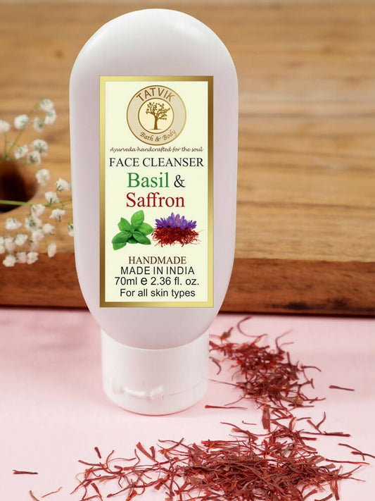 Buy Tatvik Ayurveda Basil and Saffron Face Cleanser from DrMediCart, Ship from India to USA