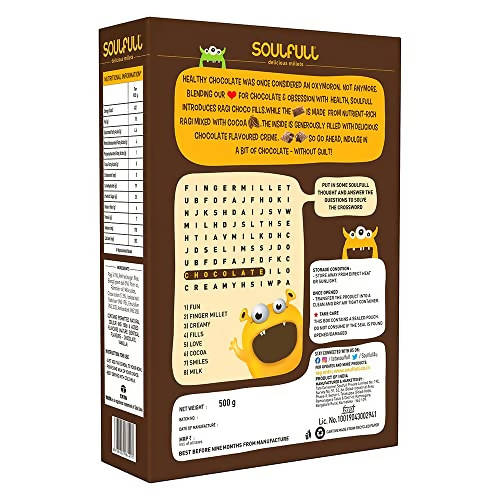 Buy Soulfull Ragi Bites Choco Fills from DrMediCart, Ship from India to USA