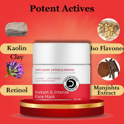 Dermistry Anti Aging Instant Intense Face Lift Serum & Instant Intense Face Mask