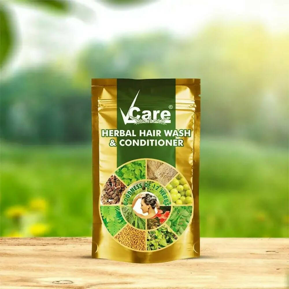 VCare Herbal Hair Wash Powder And Conditioner - DrMediCart