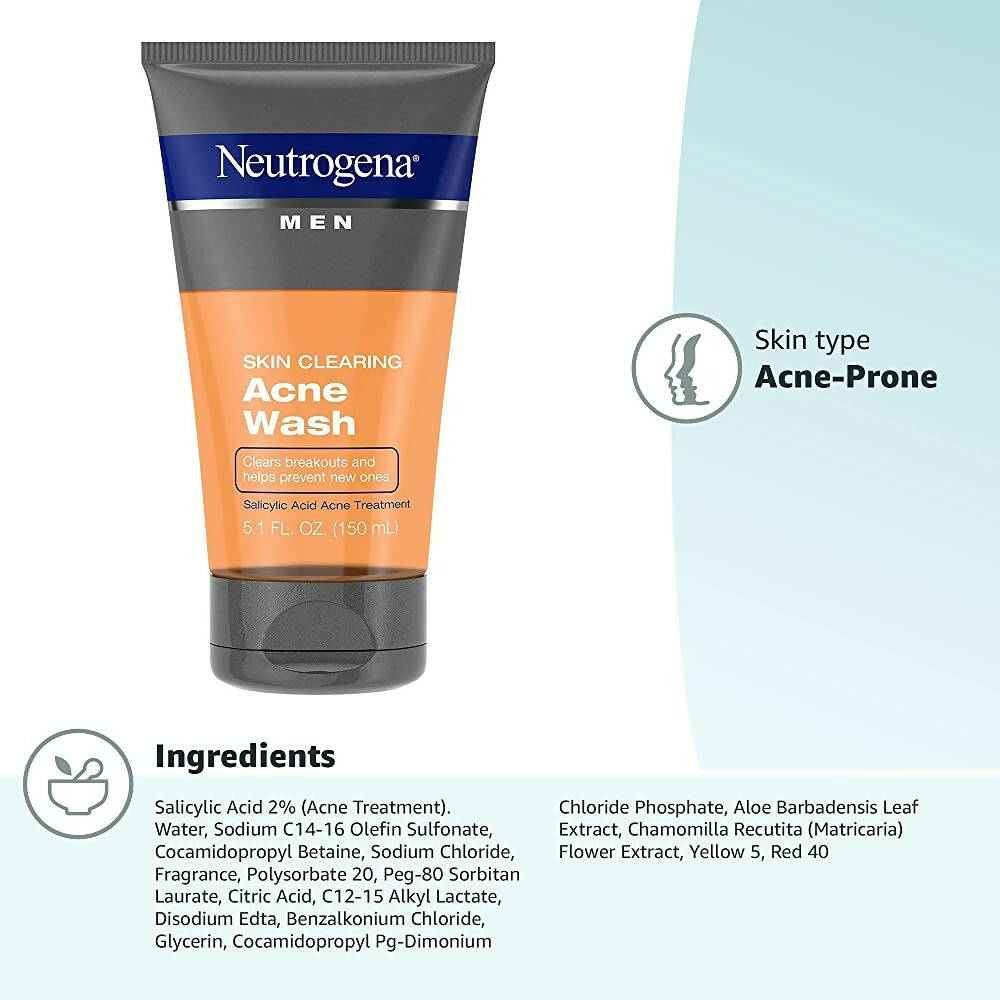 Neutrogena Men's Skin Clearing Acne Wash - DrMediCart