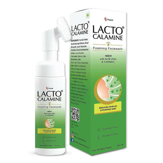 Buy Lacto Calamine Neem with Aloe & Turmeric Foaming Face Wash from DrMediCart, Ship from India to USA