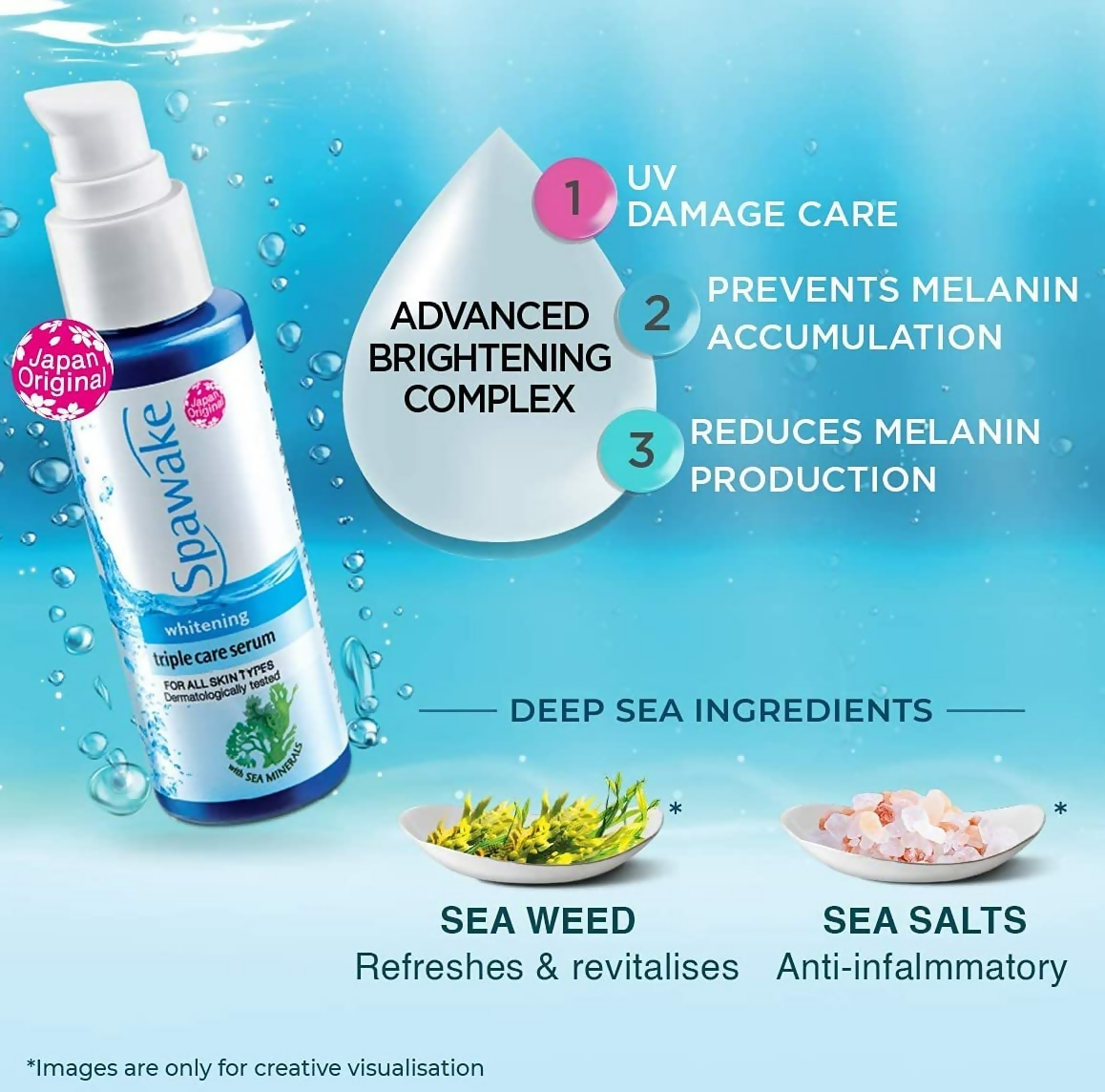 Spawake Whitening Triple Care Face Serum with Vitamin C