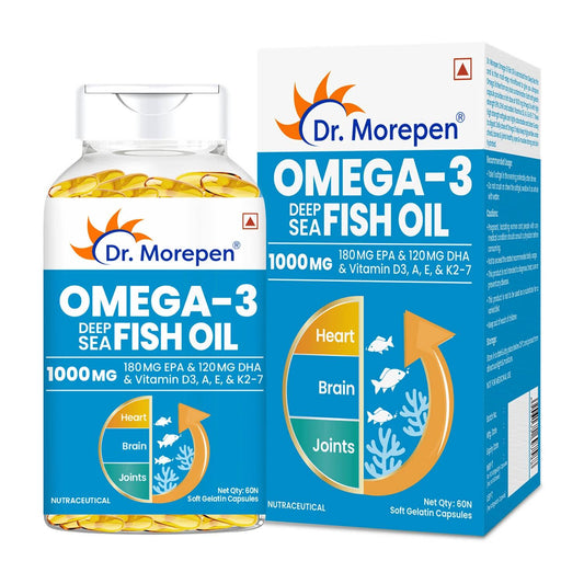 Buy Dr. Morepen Omega 3 Deep Sea Fish Oil Softgels from DrMediCart, Ship from India to USA