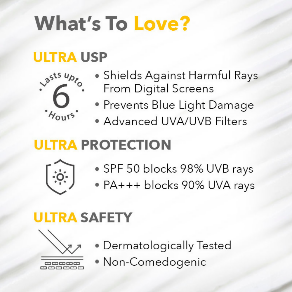 Nykaa SkinRX Ultra Defence Oil Free Sunscreen SPF 50 PA +++