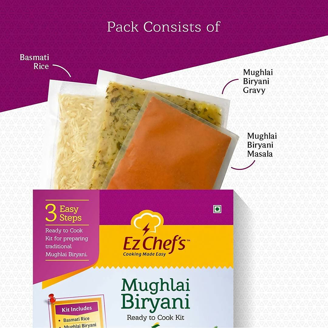 Ez Chef's Mughlai Biryani Kit - Lucknow's Famous Biryani
