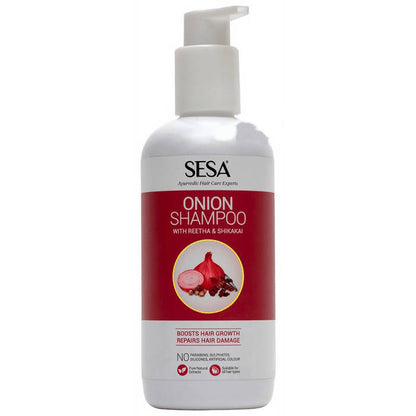Buy Sesa Ayurvedic Onion Shampoo with Reetha & Shikakai from DrMediCart, Ship from India to USA