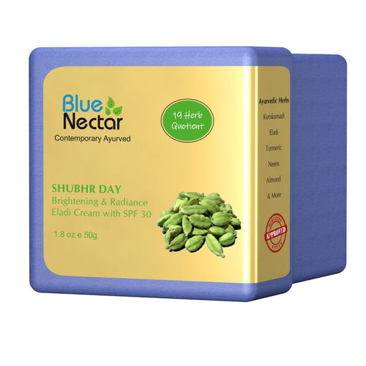 Buy Blue Nectar Shubhr Day Brightening & Radiance Eladi Cream with Spf 30 for Men from DrMediCart, Ship from India to USA