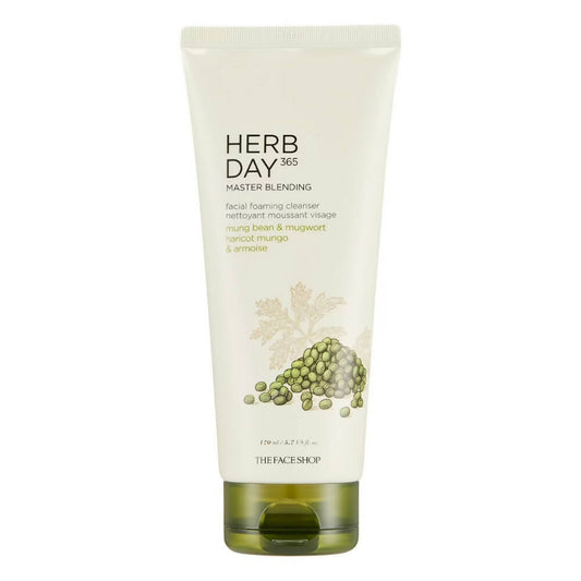 Buy The Face Shop Herb Day 365 Master Blending Foaming Cleanser-Mungbean & Mugwort from DrMediCart, Ship from India to USA