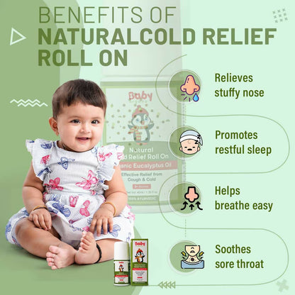 Babyorgano Hing Roll On and Natural Cold Relief Roll On Combo