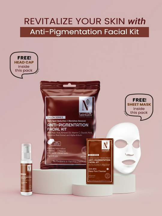 Nutriglow Advanced Organics Unisex Salon Series Anti-Pigmentation Facial Kit