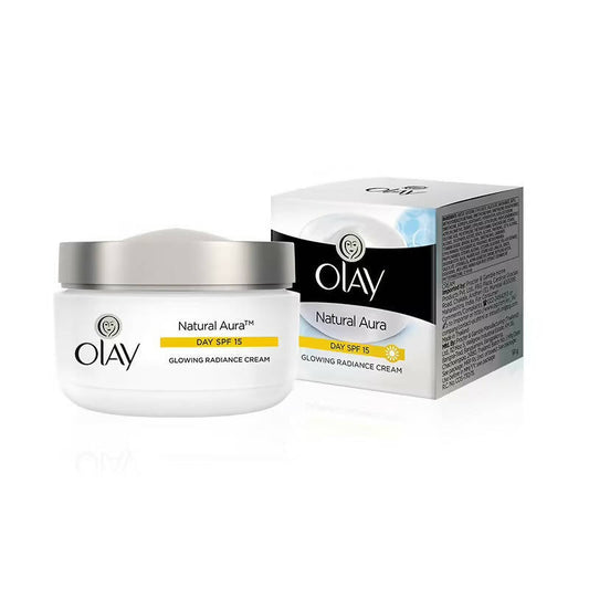 Buy Olay Natural Aura Glowing Radiance Day Cream SPF 15 from DrMediCart, Ship from India to USA