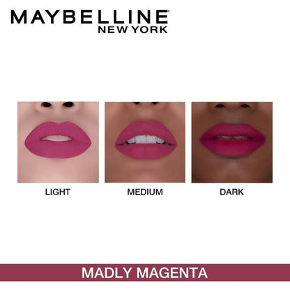 Maybelline New York Color Sensational Creamy Matte Lipstick / 638 Madly Magenta - DrMediCart
