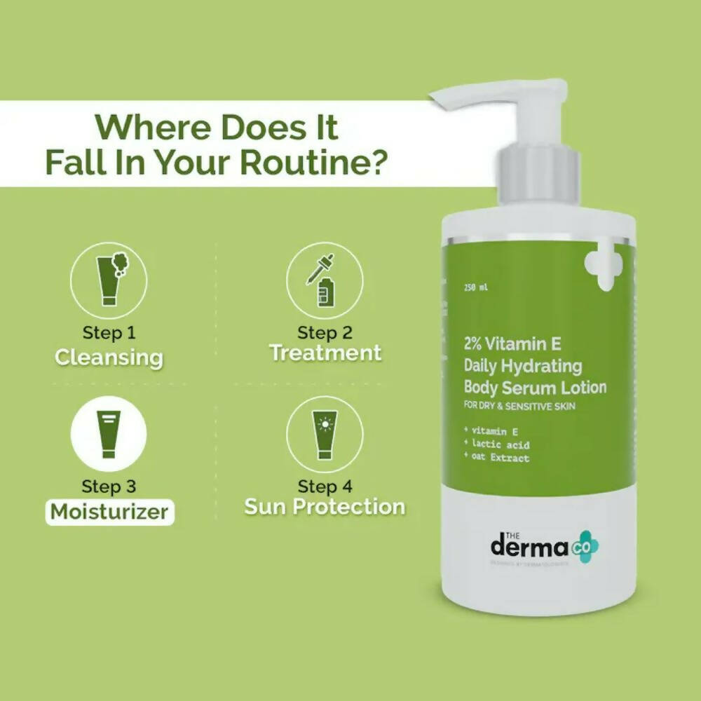The Derma Co 2% Vitamin E Daily Hydrating Body Serum-Lotion - Drmedicart