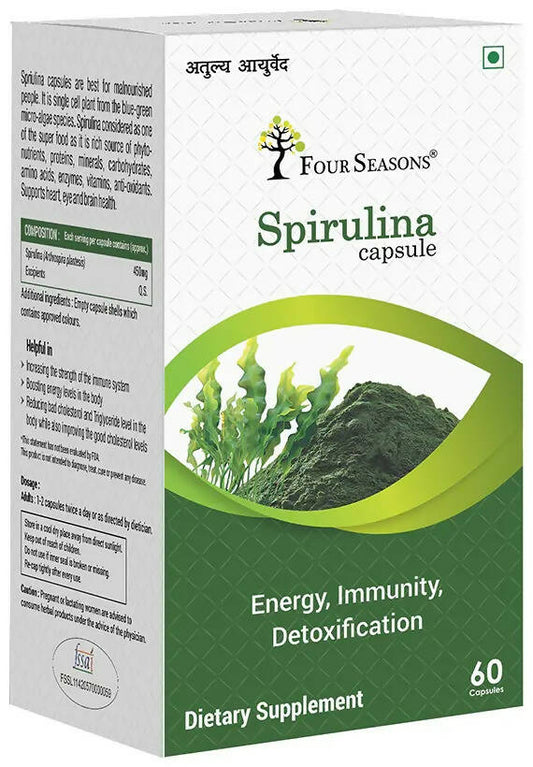 Buy Four Seasons Spirulina Capsule from DrMediCart, Ship from India to USA