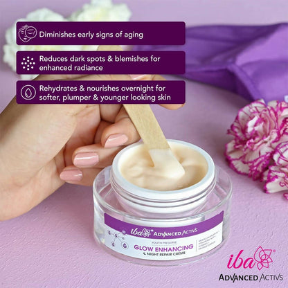 Iba Advanced Activs Youth Preserve Glow Enhancing Night Repair Cr’???me