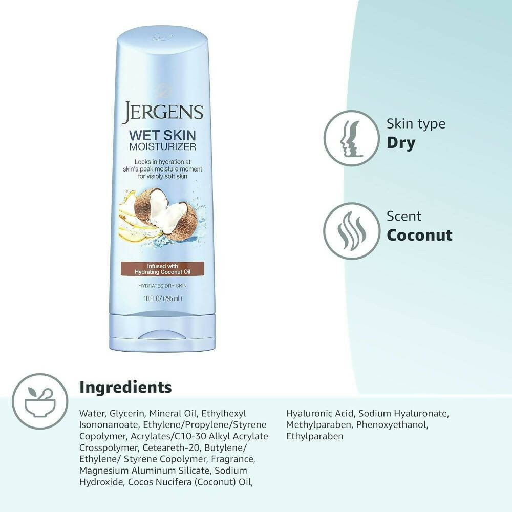 Jergens Wet Skin Body Moisturizer With Refreshing Coconut Oil - DrMediCart