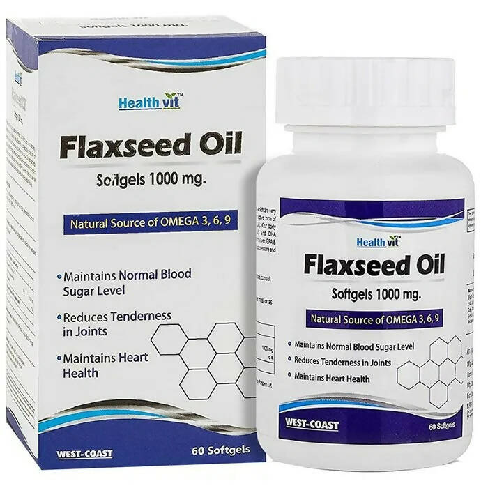 Buy HealthVit Flaxseed Oil Softgel Capsules from DrMediCart, Ship from India to USA