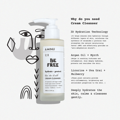Aminu Cream Cleanser for Dry, Mature & Sensitive skin