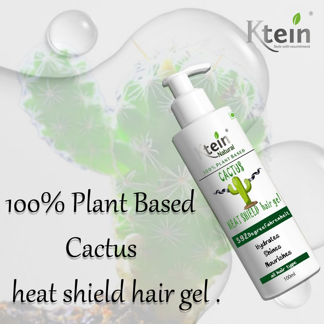 Ktein Cactus Heat Gel: 392°F Ultimate Heat Defense & Luscious Hair